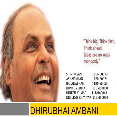 Dhirubhai ambani