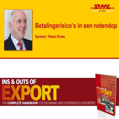 DHL Express Webinar: Betalingsrisico's in een notendop