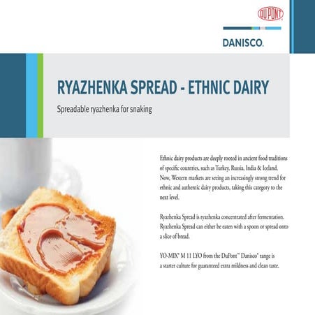 RYAZHENKA SPREAD - ETHNIC DAIRY | PPT