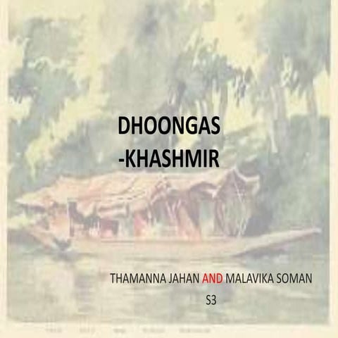 Dhoongas, kashmir