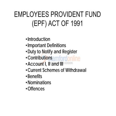 Dhr 110 week 12 & 13   employees provident fund act 1991