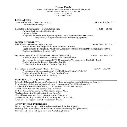Dhruv_Resume 