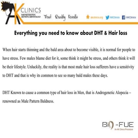 Everything you need to know about DHT & Hair loss