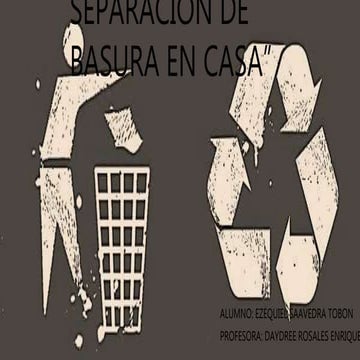 presentacion del ensayo dhtic's reciclaje