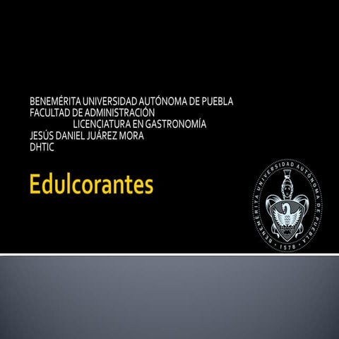 Edulcorantes PPT
