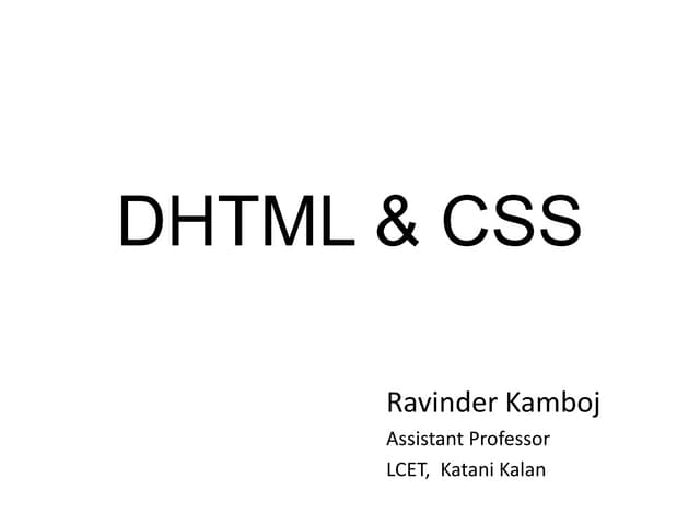 DHTML