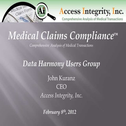 Medical Claims Compliance