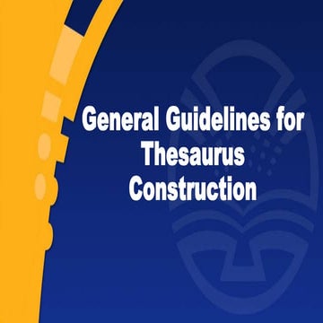 DHUG 2017 - Thesaurus Construction Training