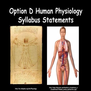 D human physiology syllabus statements