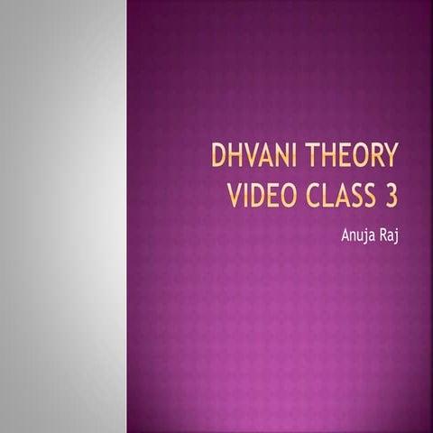 Dhvani theory