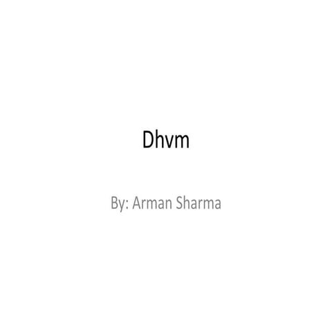 Dhvm