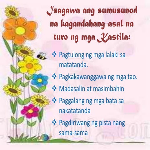 Di mabuting epekto ng kastila