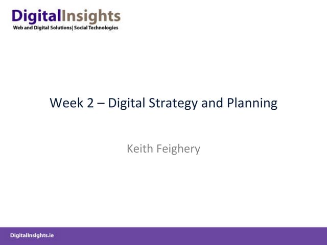 DBS-Week2-DigitalStrategySession