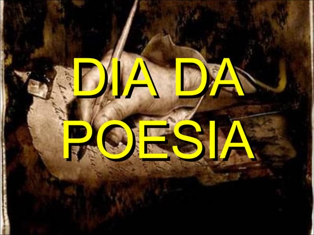 Dia da poesia