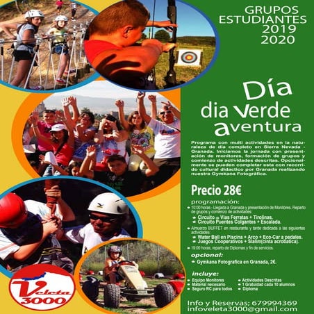 Excursion de 1 día Aventuraen Granada Temporada 2020