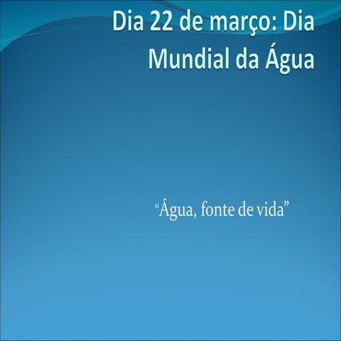 Dia 22 de março projeto pronto