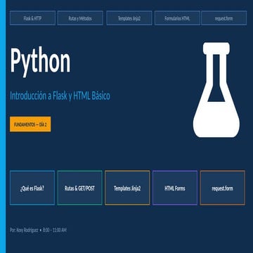 Programacion web python con flask y ninja | PPTX