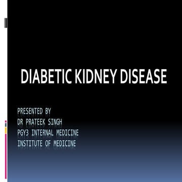 Diabetic nephropathy