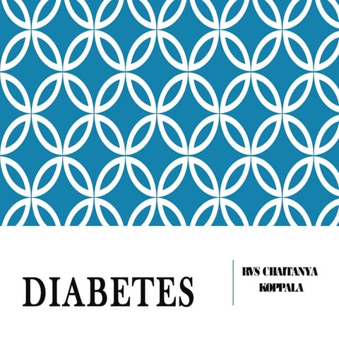 Pathophysiology of Diabetes