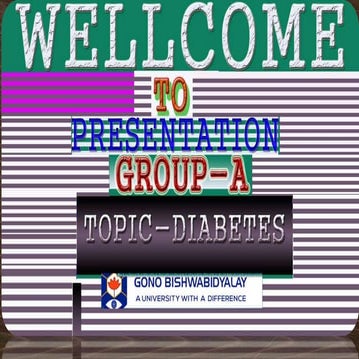 Type 1 diabetes powerpoint | PPTX
