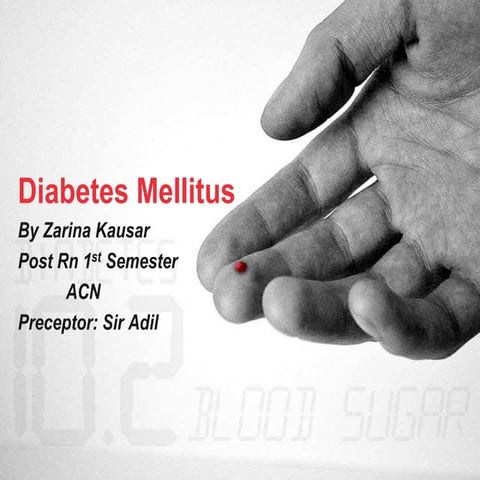 Diabetes mellitus and it's management.pptx