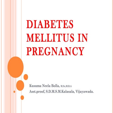 Diabetes mellitus in pregnancy