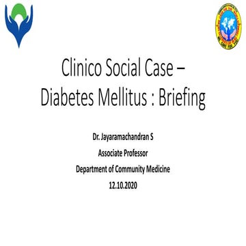 Diabetes - Clinico social case briefing