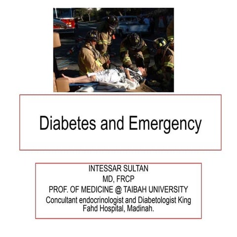 Diabetes emergency