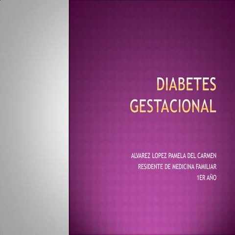 Diabetes gestacional