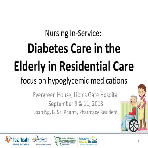 Diabetes Care in the Elderly in Residential Care - a focus on hypoglycemic me...