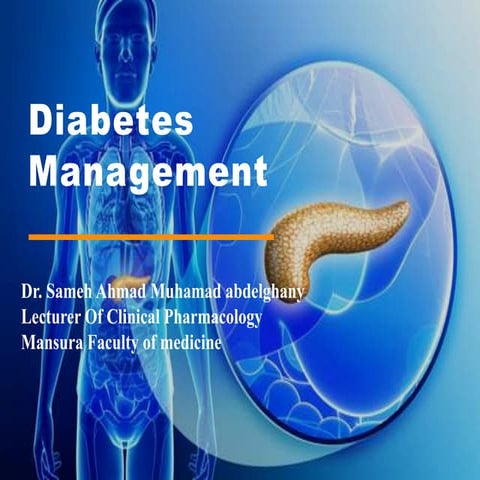 Diabetes mellitus management
