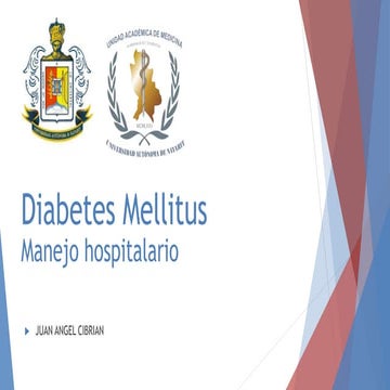 Diabetes mellitus  manejo hospitalario