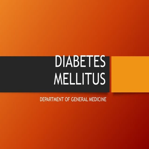 Diabetes Mellitus