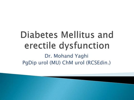 erectile dysfunction in diabetic patients.pptx | Sexual Conditions ...