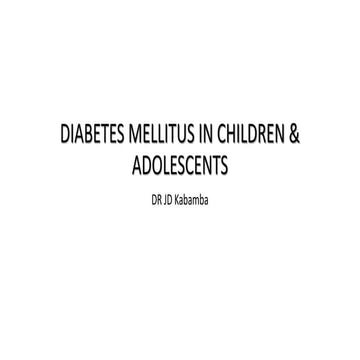 diagnosis and management of Diabetes mellitus and DKA | PPTX