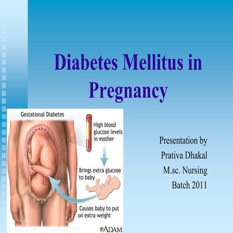 Diabetes mellitus in pregnancy
