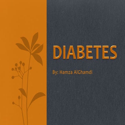 Type 1 diabetes mellitus | PPTX