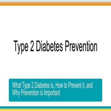 Diabetes Prevention Powerpoint