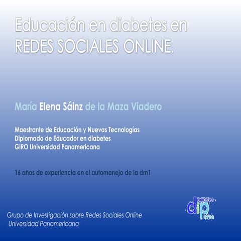 Educación en Diabetes en las redes sociales 