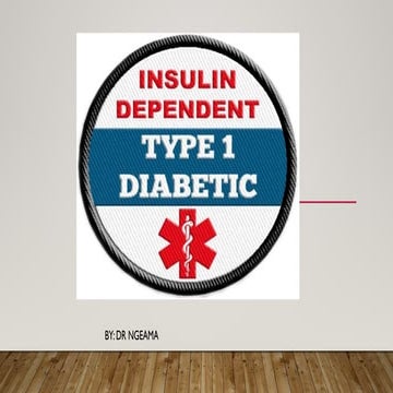 Insulin dependent DIABETES mellitus TYPE I.pptx