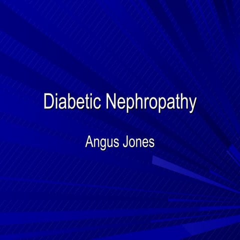 Diabetic Nephropathy
