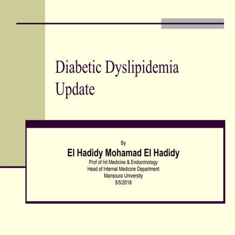 Diabetic dyslipidemia
