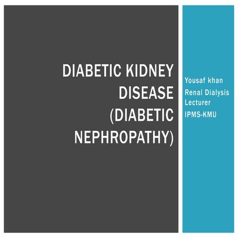 Diabetic kidney disease