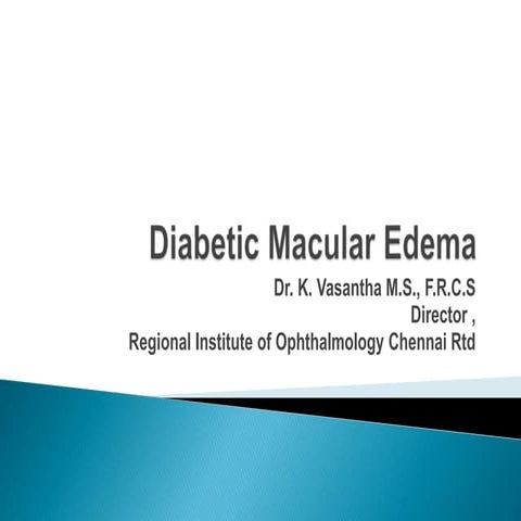 Diabetic macular edema