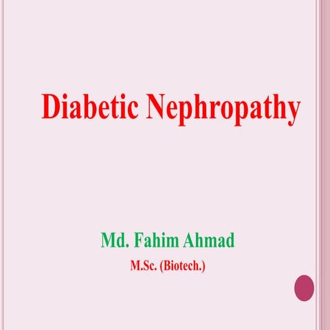 Diabetic nephropathy