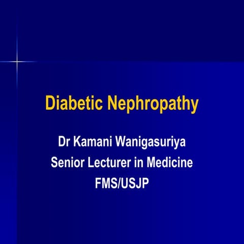 Diabetic nephropathy 2006