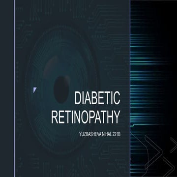 Non Proliferative Diabetic Retinopathy | PPTX