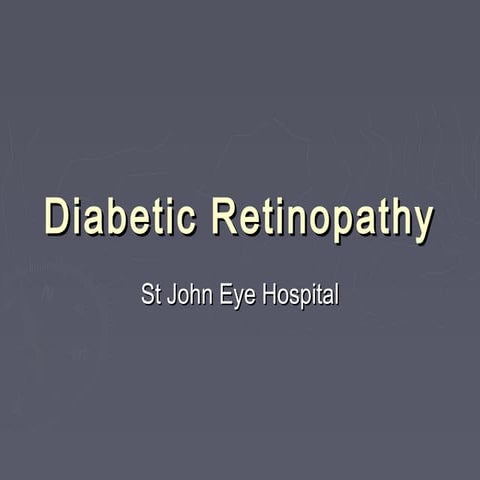 Diabetic retinopathy for medical student