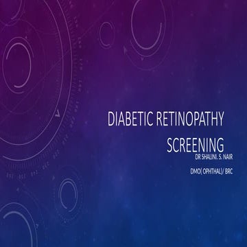 SCREENING FOR DIABETIC RETINOPATHY .pptx