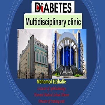 Diabetes multidisciplinary clinic for non ophthalmologists